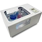 8L Lab Water Bath with Circulating Pump, Three-Sided View Windows, PID Temperature Control up to 100&deg;C, Thermostatic Laboratory Water Bath with Timer &amp; Continuous Mode, Dry-Burn Protection,1200W