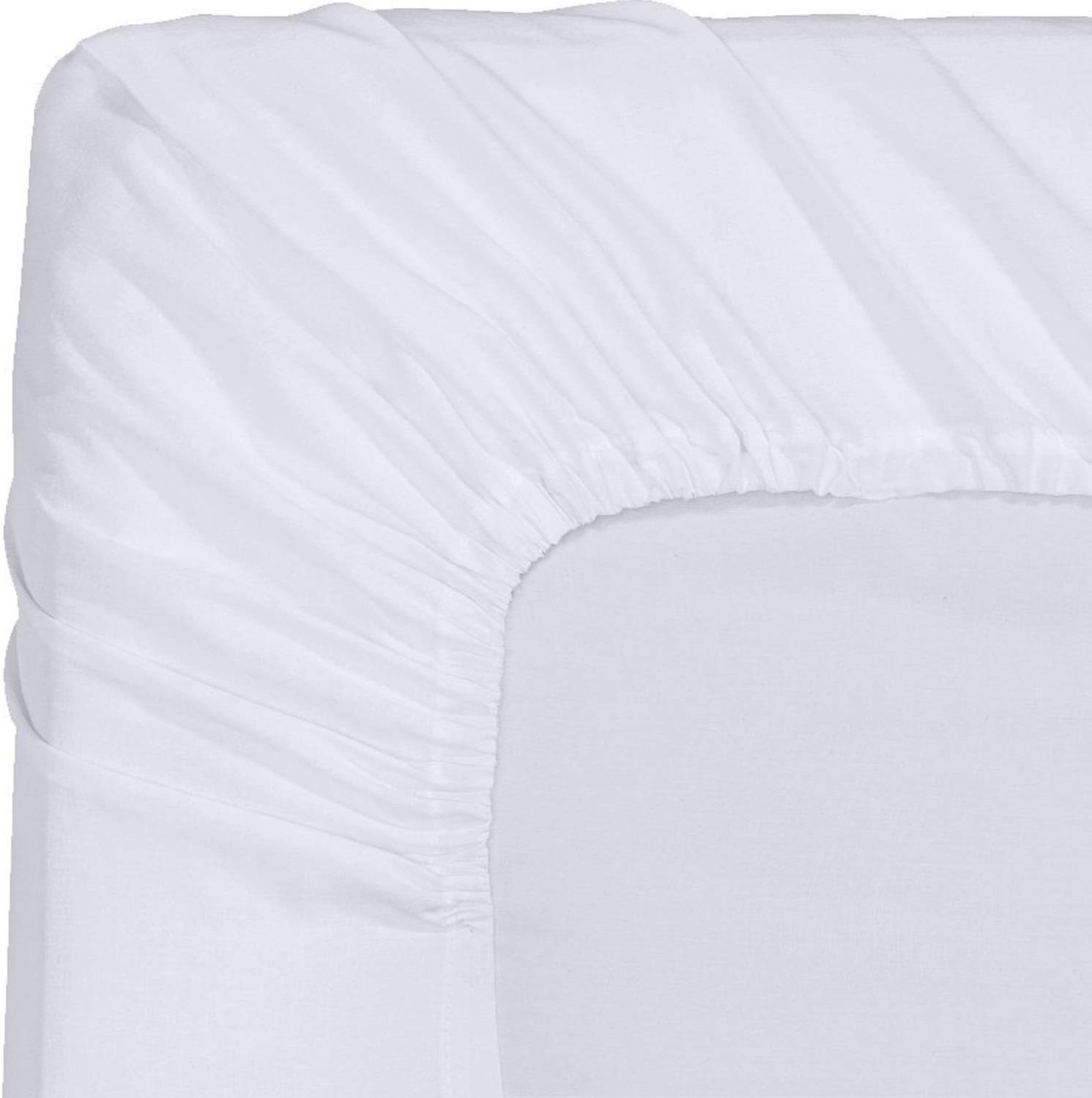 Utopia Bedding Fitted Sheet - Soft Brushed Microfiber - Deep Pockets, Shrinkage and Fade Resistant - Easy Care - 1 Fitted Sheet Only (Twin, White): Home & Kitchen