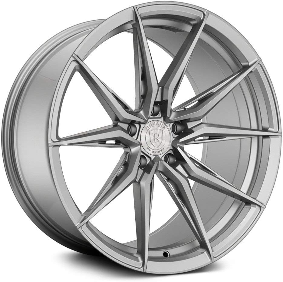 RohanaRFX13 Custom Wheel - 20x11, 50 Offset, 5x114.3 Bolt Pattern, 73.1mm Hub - Brushed Titanium Rim