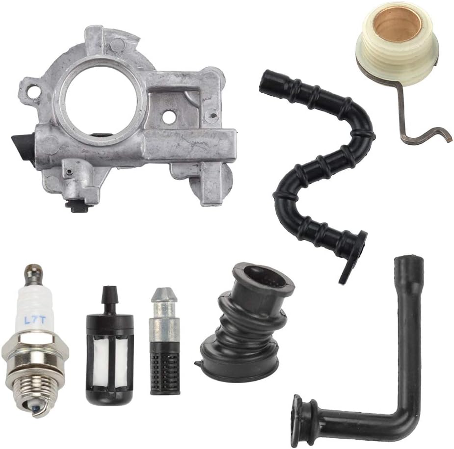 POEMQ MS660 Oil Pump Worm Gear Kit for STIHL 066 064AV MS650 MS660 Chainsaw Replace 1122 640 3205 with Intake Manifold Spark Plug Oil Filter Line Fuel Filter Line