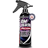 Carfidant Rim Reactor Wheel & Rim Cleaner Spray – Removes Brake Dust & Grime - Thick Gel, Dilutable - pH Neutral, Non-Acidic Tire Cleaner - Safe for Chrome, Black, Painted & Alloy Wheels - 16 fl oz