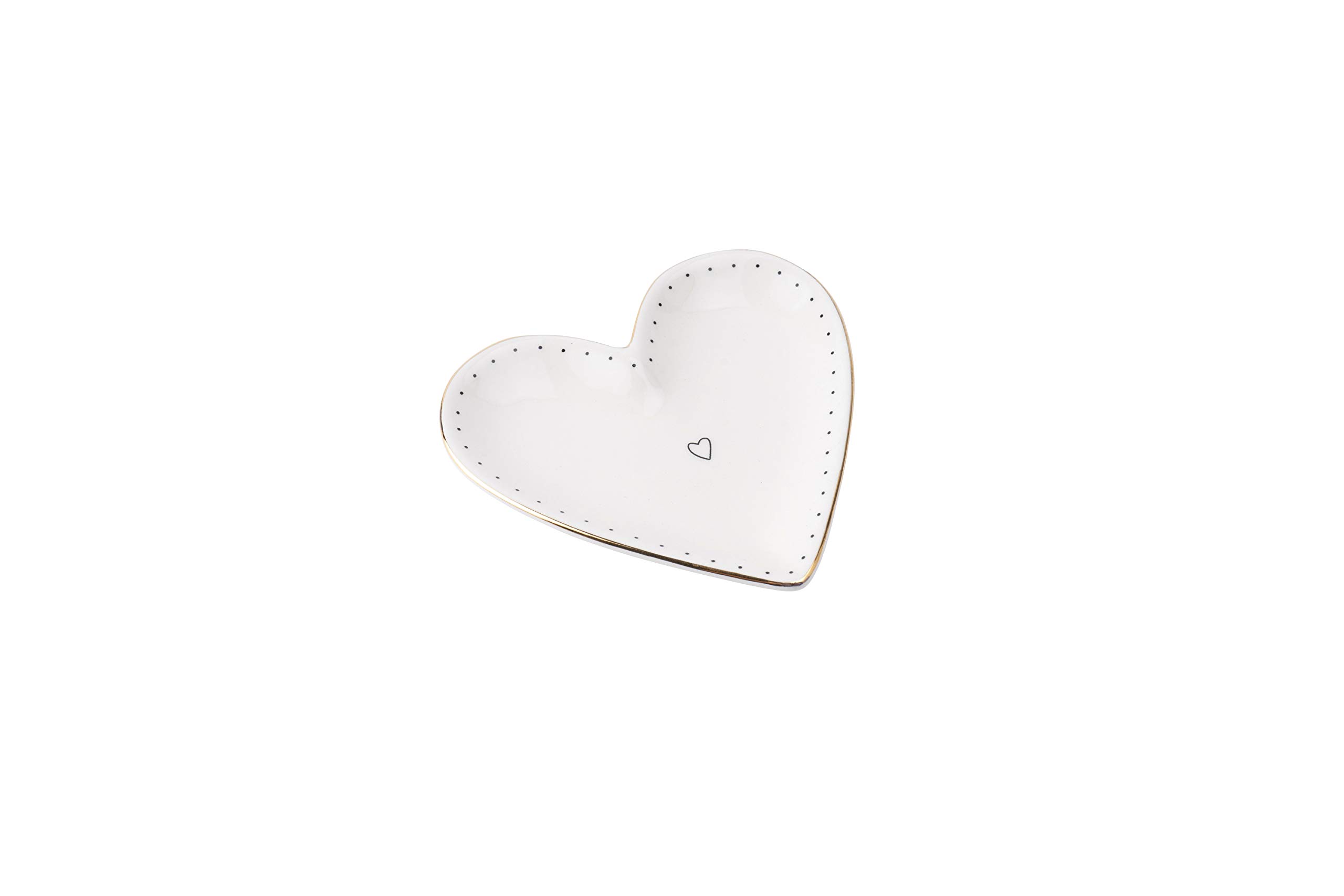 CGB Giftware | Sent & Meant Small Ceramic Heart Dish | Sent & Meant Range | Jewellery Dish | Keepsakes | Special Things | GB03847