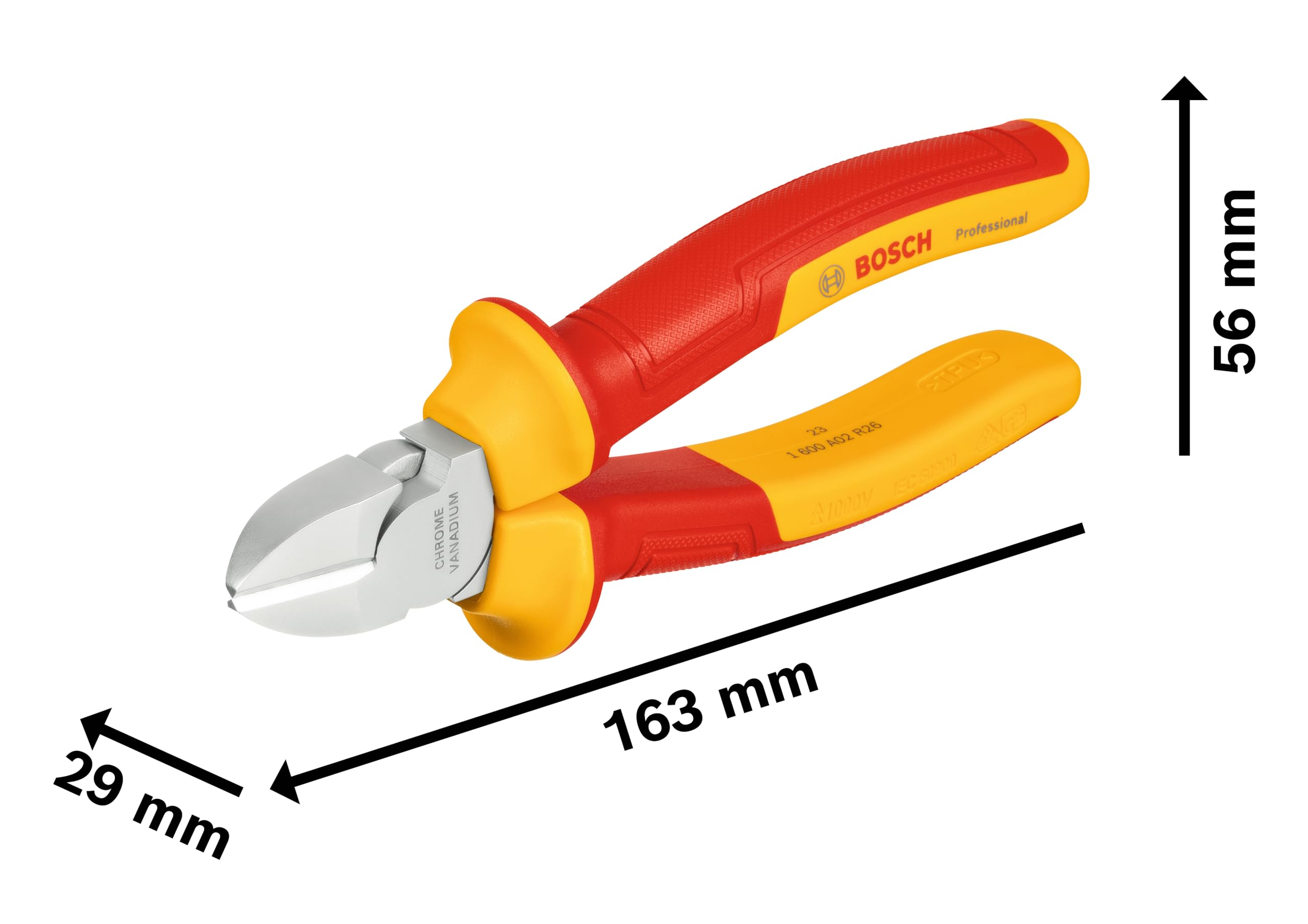 Bosch Professional 3-tlg. Handwerkzeug-Set (inkl. 1x VDE-Schraubendreher (PH1), 1 x VDE-Seitenschneider (160mm) und 1 x Flaschenöffner, in L-Boxx Mini) 5