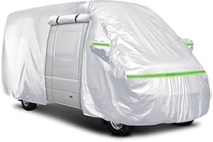 Gpaentsn Silver Waterproof Class B Rialta Eurovan RV High Top Van 4 Zips Cover for up to 22.8ft (274.5 in) Van, Heavy Duty for RV Motorhome Camper, All Weather Protection Scratch, Dust, Snow Shield