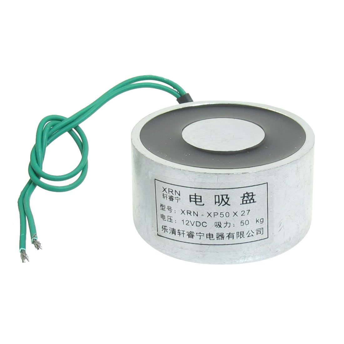 uxcell 80x38mm DC12V 1000N Electric Sucking Disc Solenoid Lift Holding Electromagnet