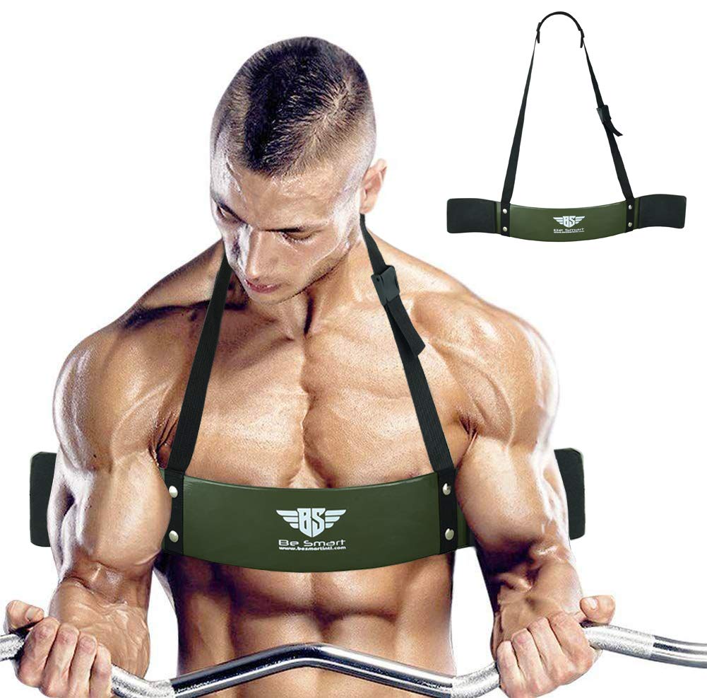 BE SMART INTERNATIONAL LTD Heavy-Duty Arm Blaster Body Building Bomber Bicep Curl Triceps Muscle Fitness UK (Green)
