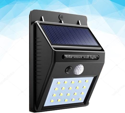 Luz LED Bombilla Panel Solar PIR sensor de movimiento para ...