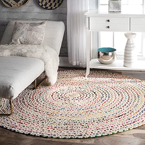 nuLOOM Tammara Hand Braided Area Rug, 3' x 5' Oval, Ivory Pricepulse