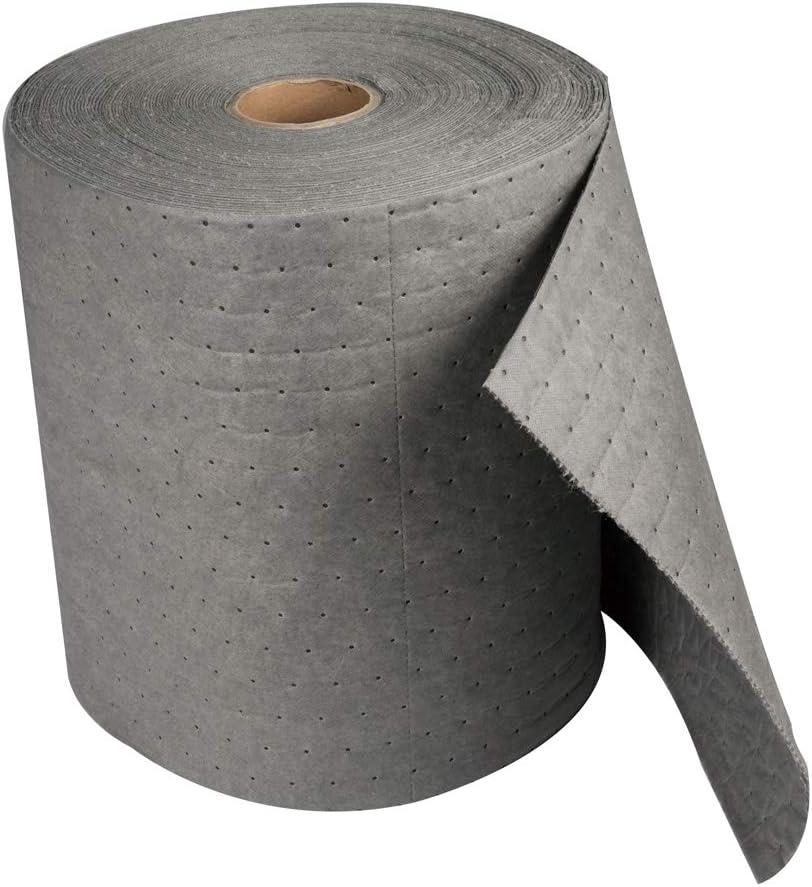 Aain LT010A Heavy Weight polypropylene Meltblown Maintenance Universal Absorbent Bonded Roll, Gray Oil-Cleanup Premium Heavyweight Absorbent Mat Roll 150' L x 15" W, 13 x 10 x 4 inches: Home Improvement