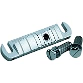 Eddaray Wraparound Bridge Tailpiece, Adjustable Intonated Aluminium Alloy Stoptail Bridge with Studs and Zinc Saddle for Les Paul LP EPI SG Style Electric Guitar Replacement Chrome