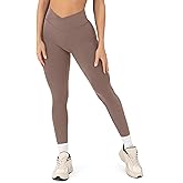 PAVOI ACTIVE Pilates Crossover Leggings for Women | Buttery Soft High Waisted V Cut Cross Waist Workout Yoga Pants | FlexFlow