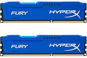 Kingston HyperX FURY 16GB Kit (2x8GB) 1866MHz DDR3 CL10 DIMM - Blue (HX318C10FK2/16), (Pack of 2)