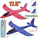 2 Pack Airplane Toys, 17.5" Large Throwing Foam Plane, 2 Flight Mode Glider Plane, Flying Toy for Kids, Gifts for 3 4 5 6 7 Year Old Boy, Outdoor Sport Toys Birthday Party Favors Foam Airplane primary