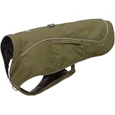 Ruffwear, Overcoat Fuse Insulated Vest &amp; Harness, Cedar Green, Medium | Built-In Harness, Durable Weather &amp; Abrasion-Resistant Shell, 2 Leash Attachment Points, Reflective, Zippered Pockets