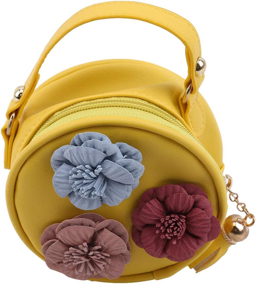 round yellow purse