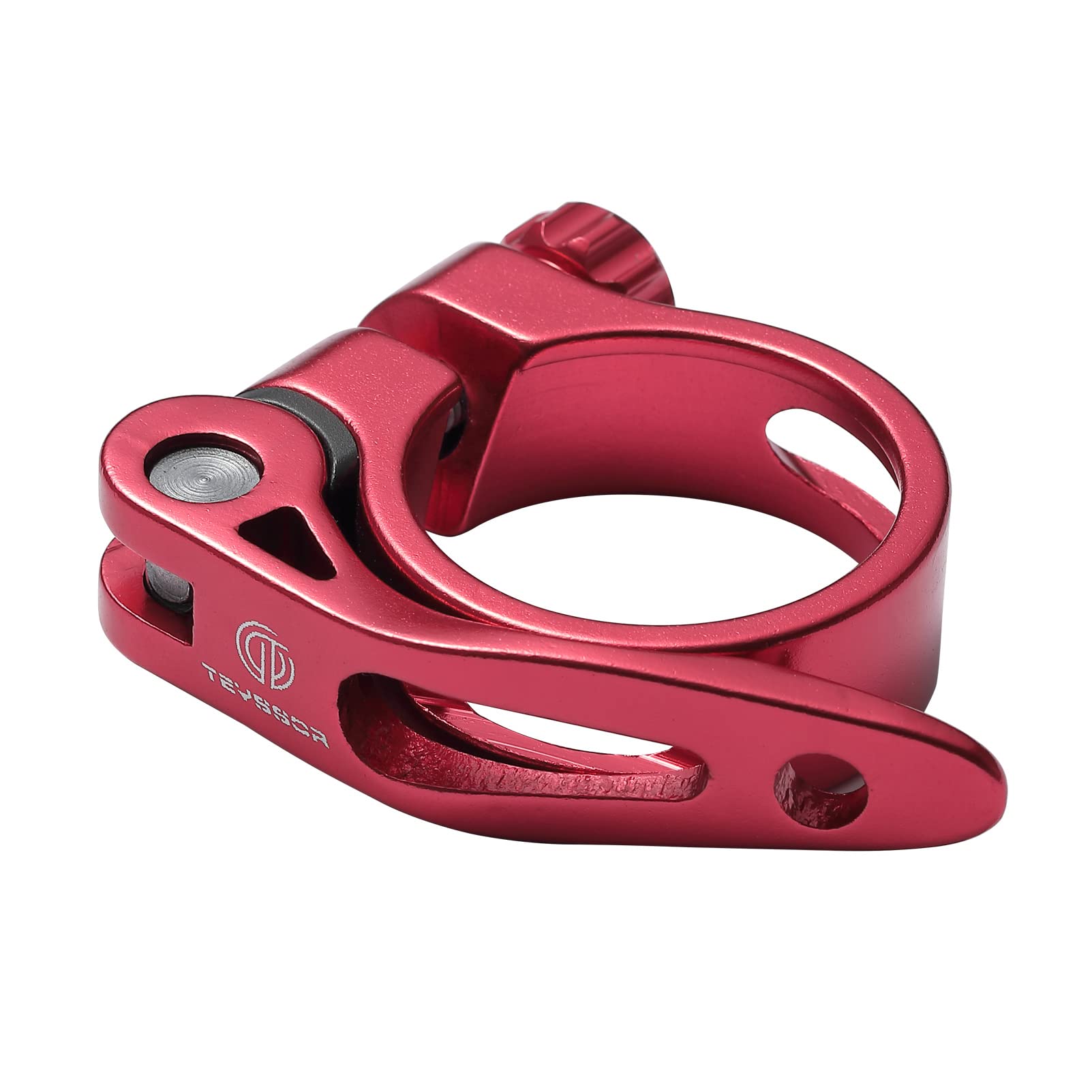 Teyssor Bike Seat Post Clamp Aluminium Alloy Bicycle Quick Release SeatPost Collar 31,8mm 34,9mm Cycling Accessory for Mountain Bike Road Bike