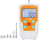 Digital Force Gauge Push and Pull Meter Dynamometer Tension Pressure Tester Thrust Meter Compression Load Plug Force Destructive Tests 100N/10kg/22lbf/360Oz