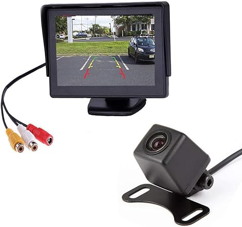 Amazon Co Jp 12v バックカメラ 4 3インチ12v 24v対応バックモニター セット 車 バイク