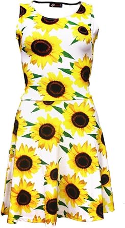 sunflower skater dress