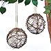 Collections Etc Set of 2 Rattan Globe Hummingbird Nesters - Gives Birds The Materials to Build a Nest Nearby