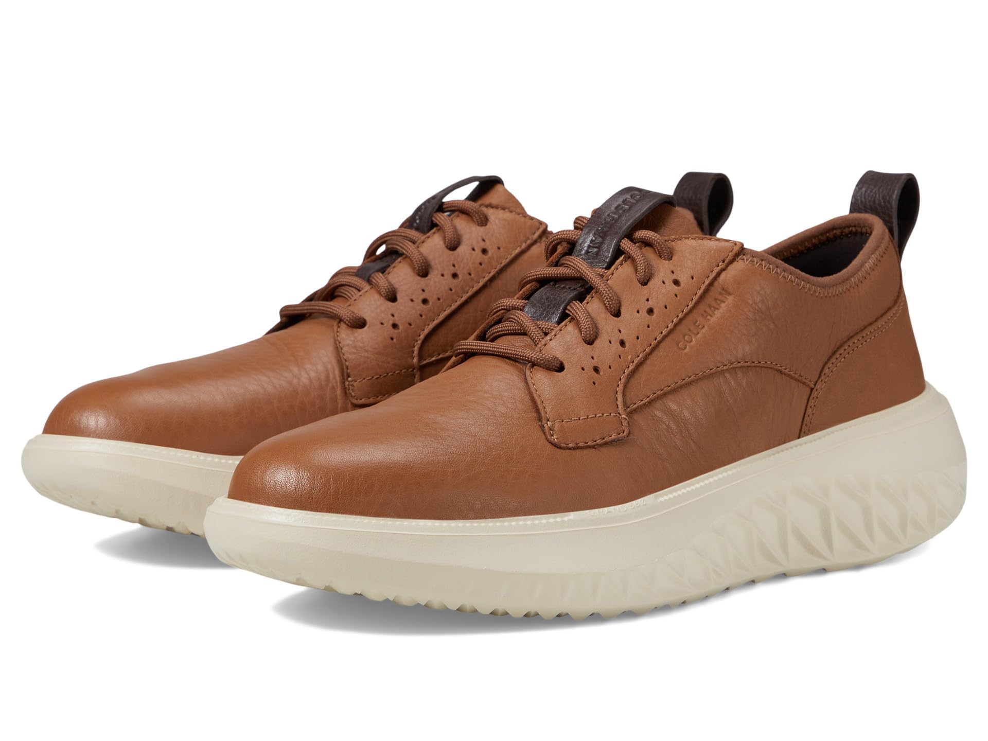 Photo 1 of (SIZE 10) (SIGNS OF USE) Cole Haan Men's Zerogrand Work from Anywhere Plain Toe Oxford, British Tan/White Cap Grey, 10