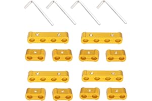 CVILL 12-Piece Spark Plug Wire Separator and Holder Set for 8mm 9mm 10mm Spark Plug Wire Holder Clips - Keep your wires organized and protected! (gold)