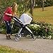 Koala Little Stretchy 4 in 1 Car Seat Canopy Nursing Breastfeeding Cover, Grey and White