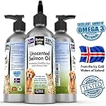Salmon Fish Oil for Dogs & Cats - Natural & Unscented Omega 3 Gives Your Pet the Coat That Will Make Other Pet Owners Envious