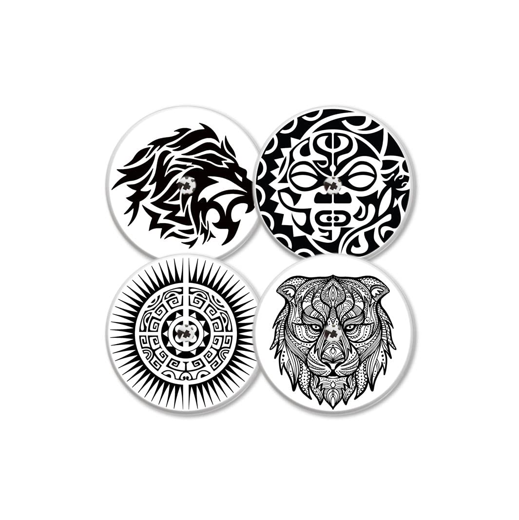 MySweetStitch, Freestyle Libre 1 & 2 Sensor Sticker (Set of 4) Wild, with Ventilation Hole, Made in Germany