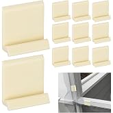 30PCS Screen Clip System, 2cm Screen Repair Clips for Rescreening Pool and Patio Flat Spline Only, Replacement Window Screen Installer Clips Frame Center Brace Privacy Screen Mounting Tabs