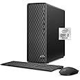 HP Slim Desktop, Intel Core i3-10105 Processor, 12GB DDR4 RAM, 512GB PCIe M.2 SSD, HDMI, RJ-45, Wireless Keyboard & Mouse, Wi-Fi, Windows 11 Home, Black