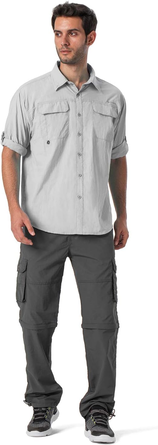 Naviskin Men's UPF 50+ Sun Protection Outdoor Long Sleeve Shirt Lightweight Quick-Dry Cooling Fishing Shirts : Clothing
