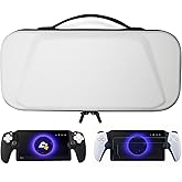 Hard PVC Storage Shell Case with Charging Cable Pass-through - Odorless and More Durable Than EVA Storage Bag - Silicone Cover Skin and 2 Screen Protector Accessories Included for PS Portal Player