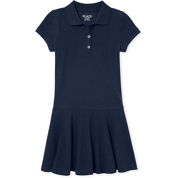 Amazon.com: Ralph Lauren Polo Girls Stretch Mesh Dress Navy