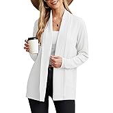 GRECERELLE Women's Long Sleeve Open Front Cardigan Lightweight Knitwear for Fall and Winter