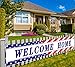 Colormoon Welcome Home Banner Homecoming Deployment Return Party Sign Outdoor Indoor (9.8 x 1.5 feet)