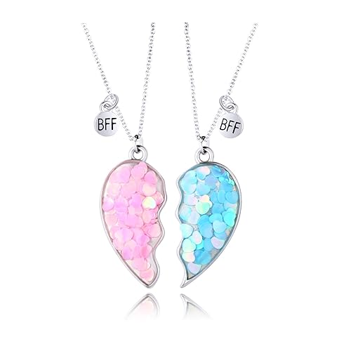 DOYYCA Best Friend Necklace for Girls Magnetic Matching - Main Image
