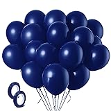 Navy Blue Balloons Latex Party Dark Blue 10 Pack 36