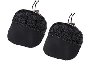 pistro 2Pcs Durable Finger Tabs for Archery, 3 Under Protection for Left & Right Hand, Recurve Bow Finger Guard, Comfortable 