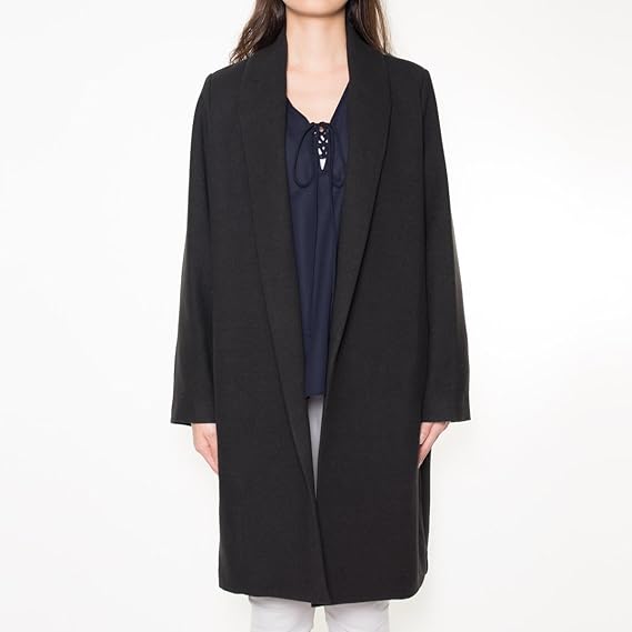 Amazon ダブルスタンダードクロージング Double Standard Clothing Sov Creamy Double Cloth コート ブラック 38 コート ジャケット 通販