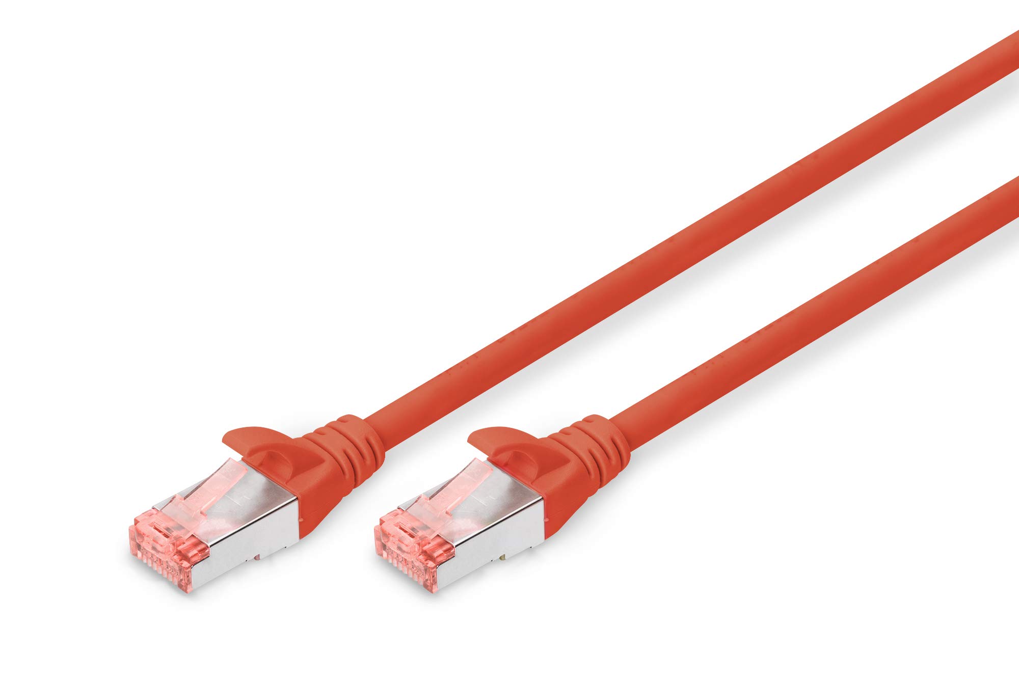 DIGITUS LAN Cable Cat 6-5m - RJ45 Network Cable - S/FTP Shielded - 1 Gbps - Compatible with Cat6A and Cat7 - Red — image 1