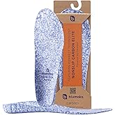 Blumaka Nonslip Carbon Elite Insoles - Carbon Fiber Athletic Performance Inserts - for Turf Toe, Football & More - Trusted by Pro Athletes - Explosive Propulsion - Men’s 9-9.5 | Women’s 10-10.5