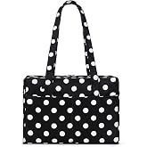 Nylon Tote Bag Everyday Cloud Bag Polka Dot Shoulder Bags for Travel Work | Medium Bowler Bags for Women Slouchy Hobo Tote