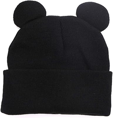 cute black winter hat