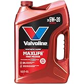 Valvoline High Mileage with MaxLife Technology SAE 5W-20 Synthetic Blend Motor Oil 5 QT