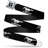 Ford Seatbelt Belt – Black/White, Adjustable 24-38 Inch, Officially Licensed - View #9
