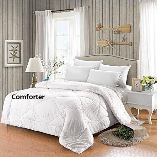 Luckey1 Down Alternative Comforter Twin/Full/Queen/King Size, Cotton Fabric Hollow Fiber Filling Down Comforter (Full)