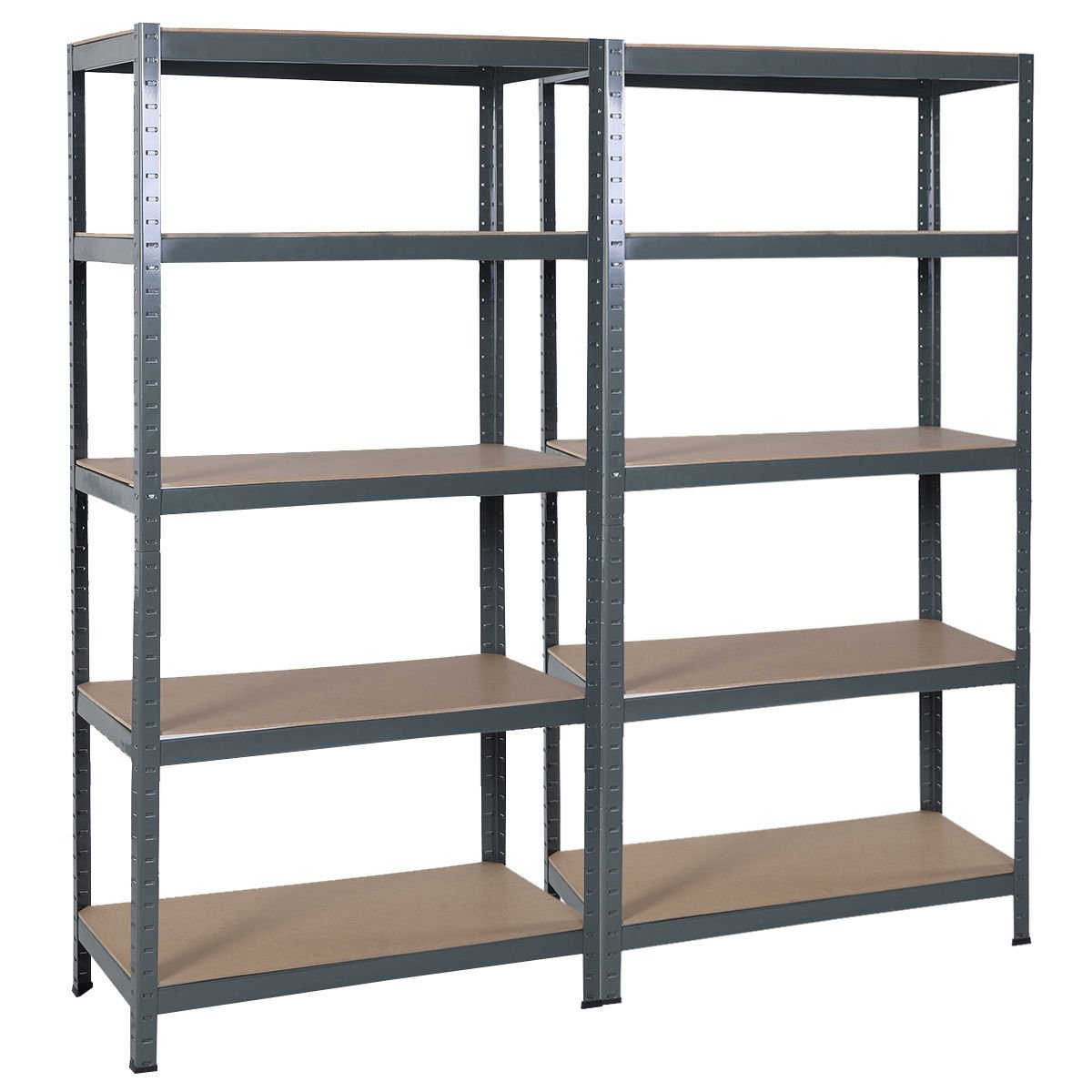 72" Heavy Duty Steel 5 Level Garage Shelf Metal Storage Adjustable Shelves Unit Buy Online in