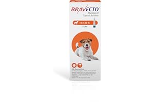 BRAVECTO Topical Solution for Dogs, Flea & Tick, 12 Week Supply, 9.9-22 lbs., Orange Box