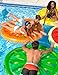 Sun Searcher Citrus Oasis Inflatable Orange Slice Swimming Pool Float,950443